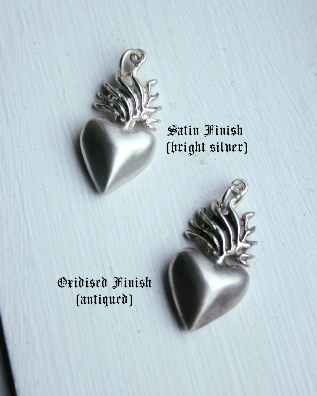 Flaming Heart Pendant // Large