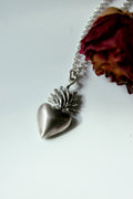 Flaming Heart Pendant // Large