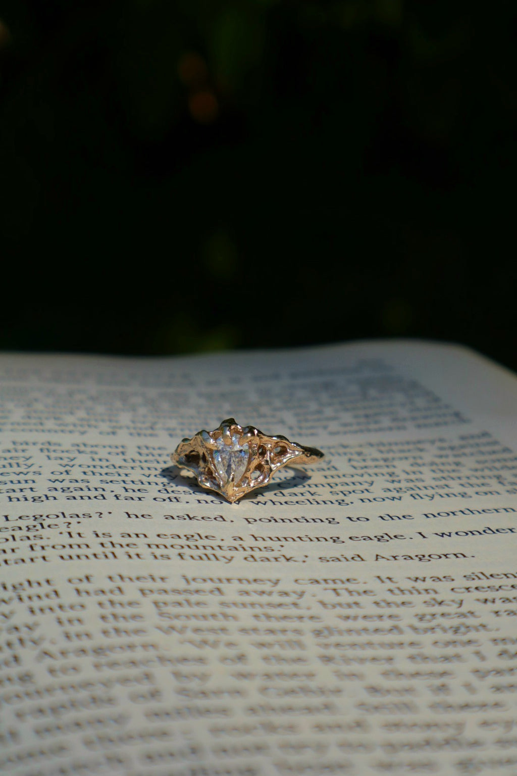 Nocturna Ring - 9ct Yellow Gold & Lab Diamond