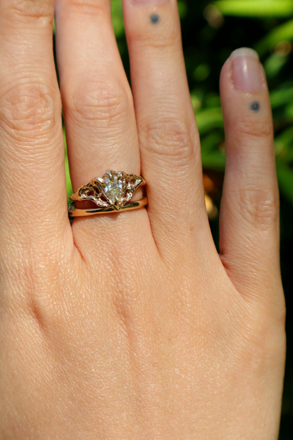 Nocturna Ring - 9ct Yellow Gold & Lab Diamond