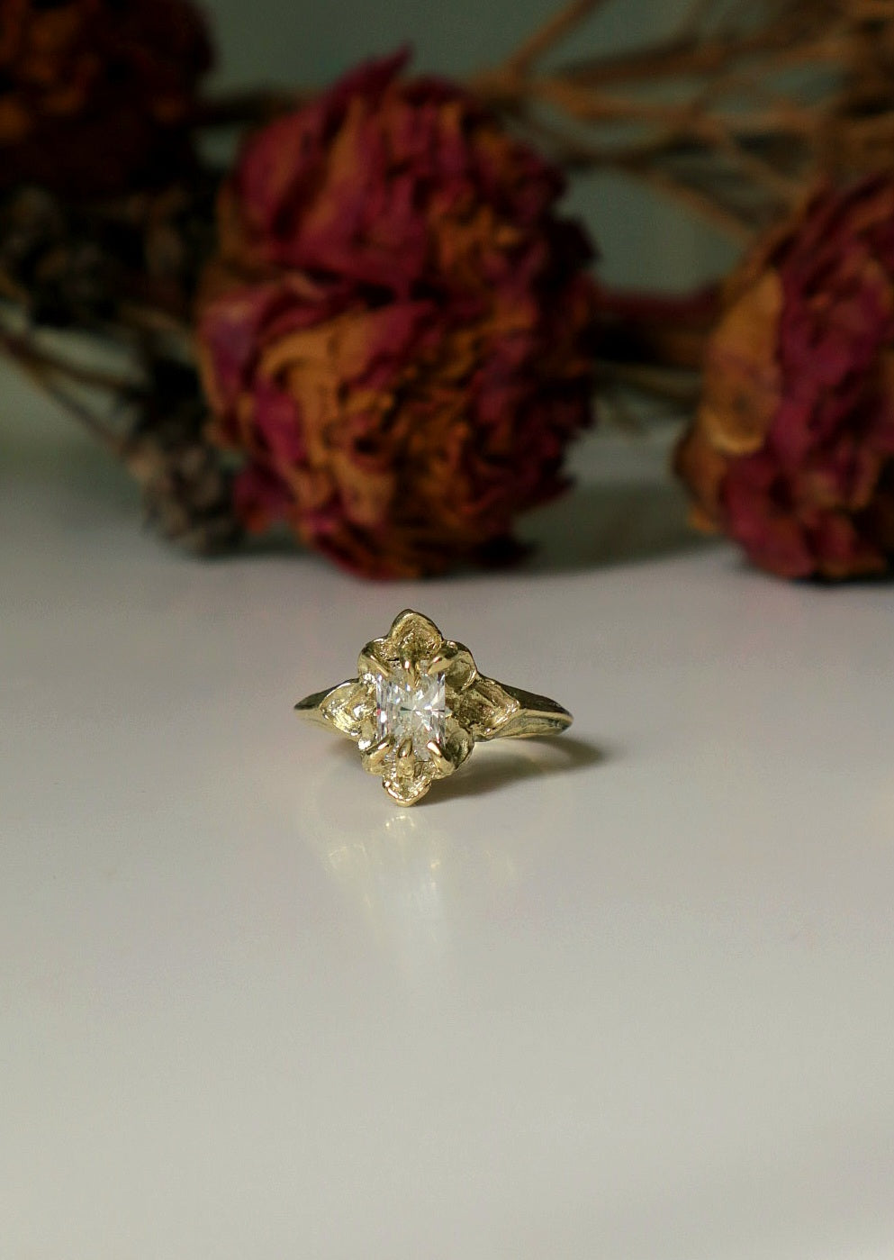 Galadrien Ring - 14ct Yellow Gold & Lab-grown Diamond