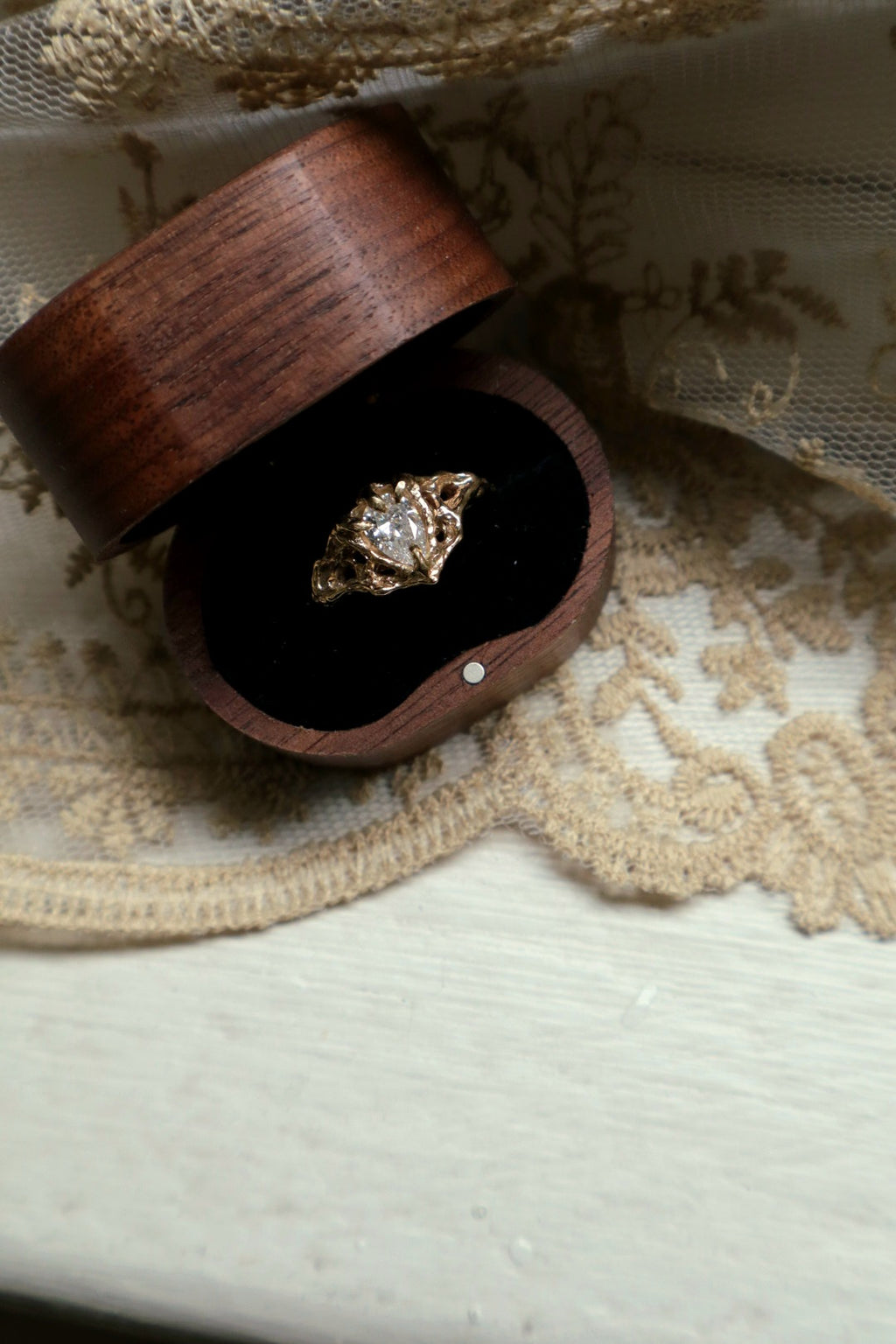 Nocturna Ring - 9ct Yellow Gold & Lab Diamond