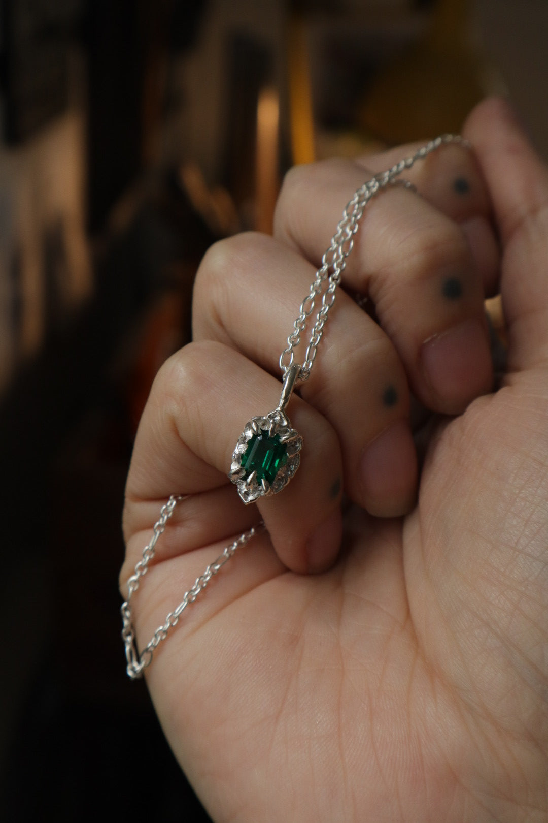 Galadrien Pendant ~ Emerald