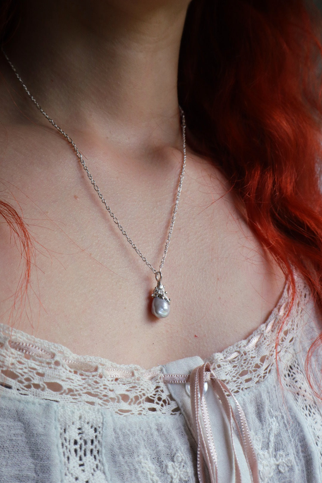 Petite Pearl Charm Pendant
