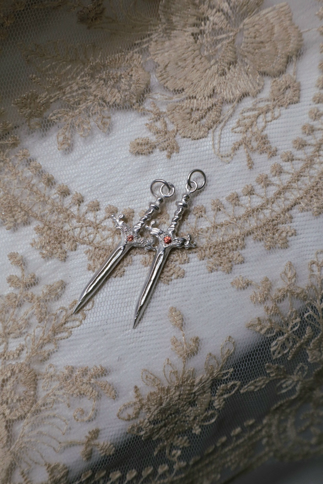 Gemstone Sword Pendants