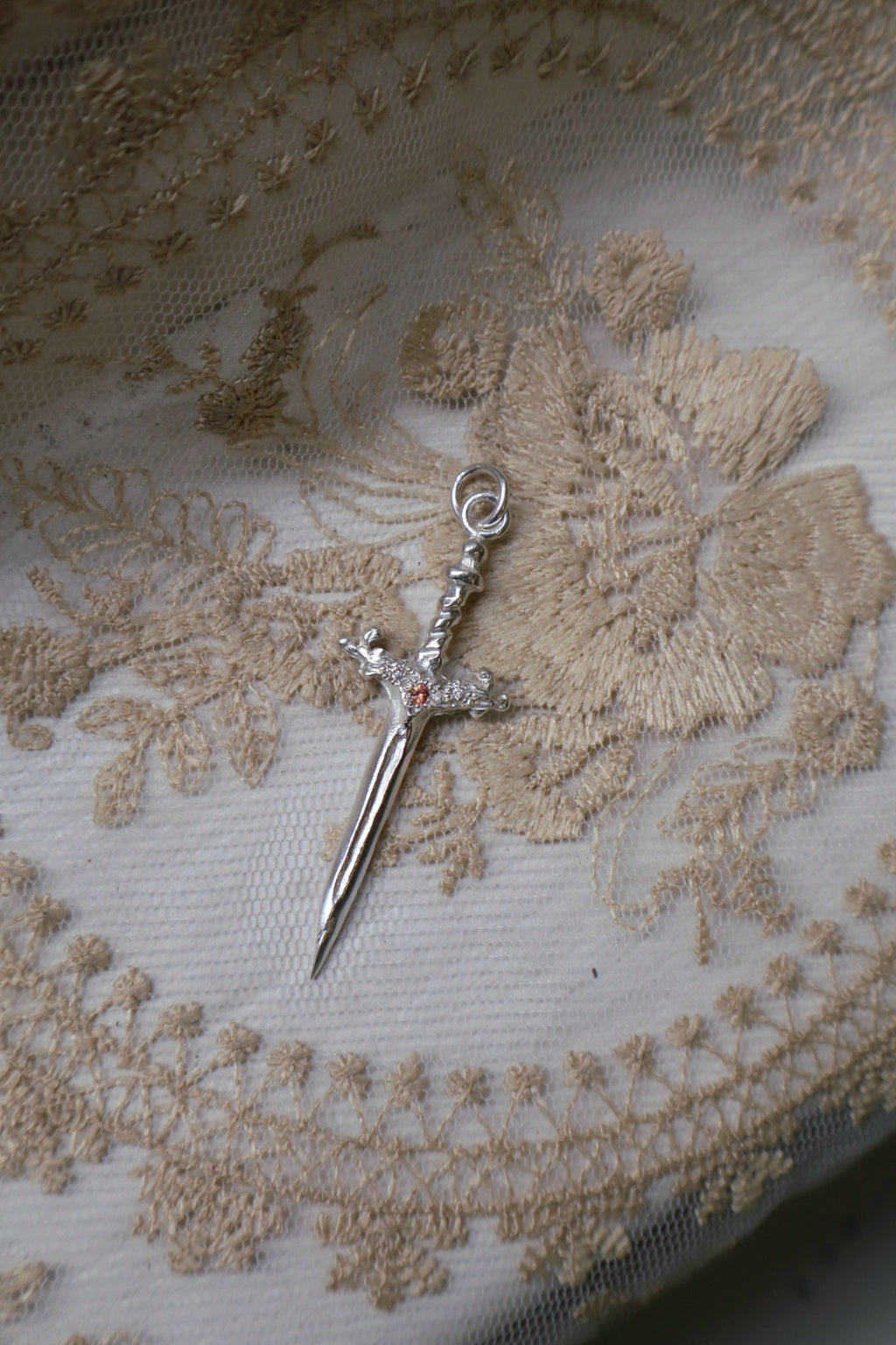 Gemstone Sword Pendants