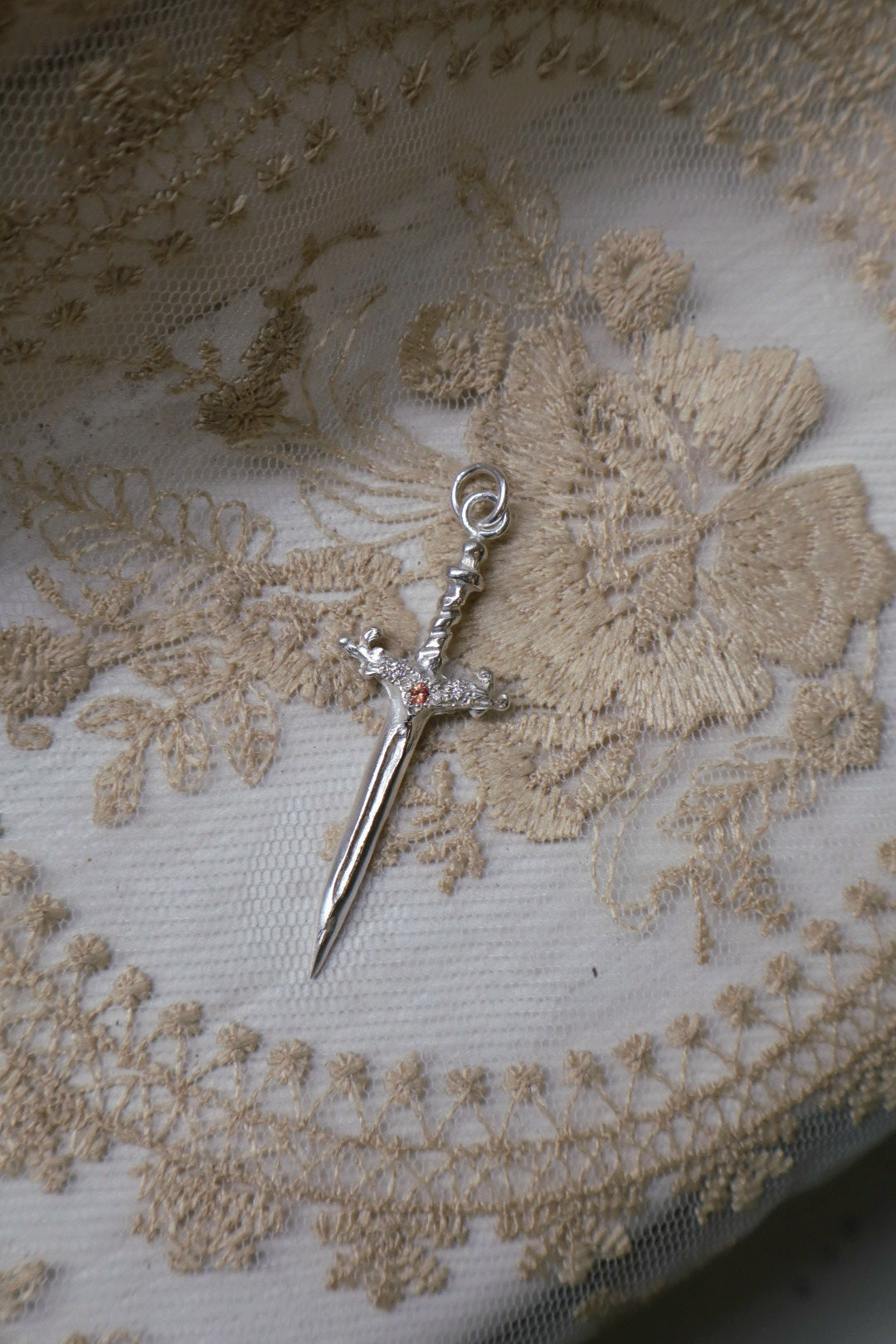 Gemstone Sword Pendants