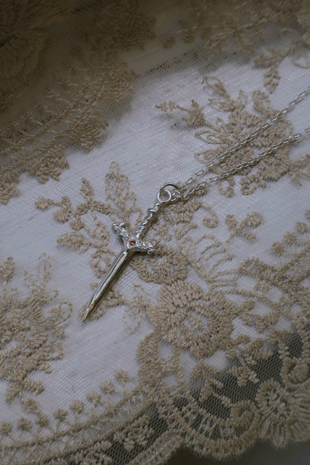 Gemstone Sword Pendants