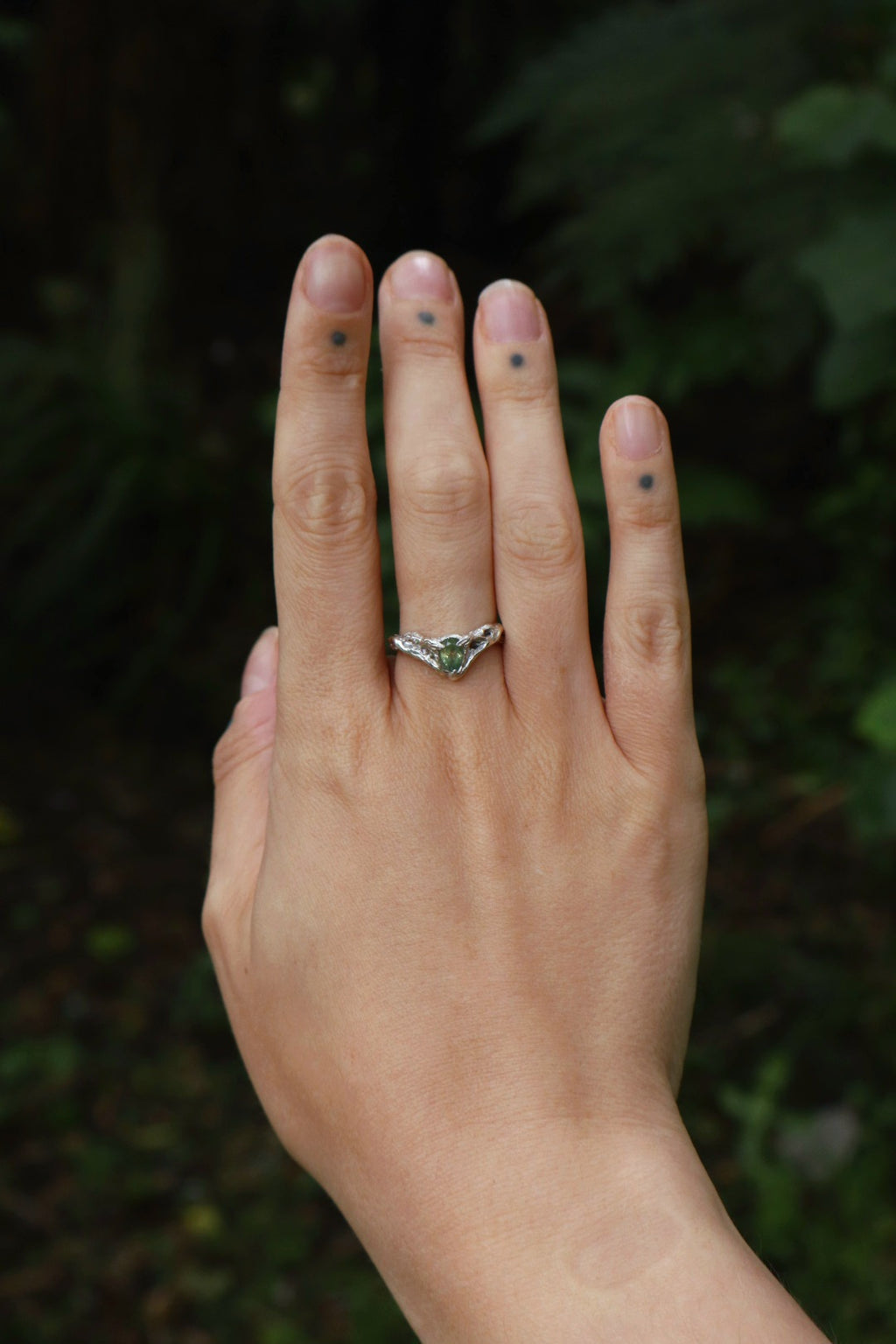 Dryad Fairy Crown - Parti-Sapphire & Sterling Silver
