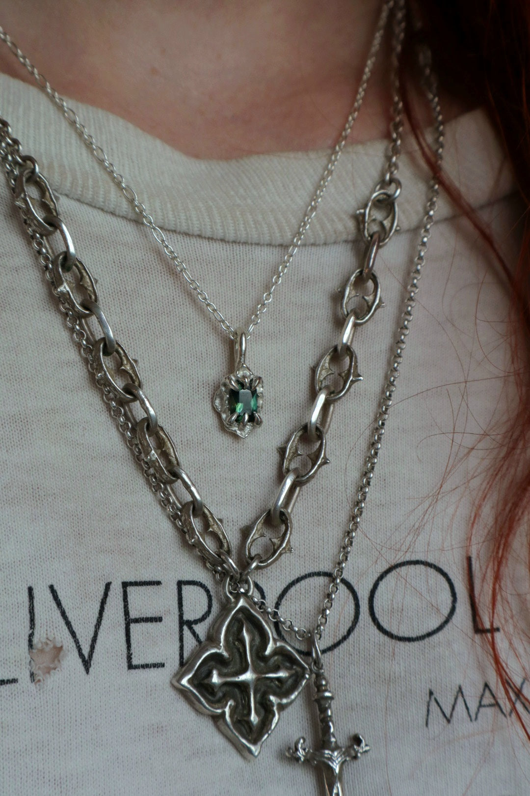 Galadrien Pendant ~ Parti-Sapphire