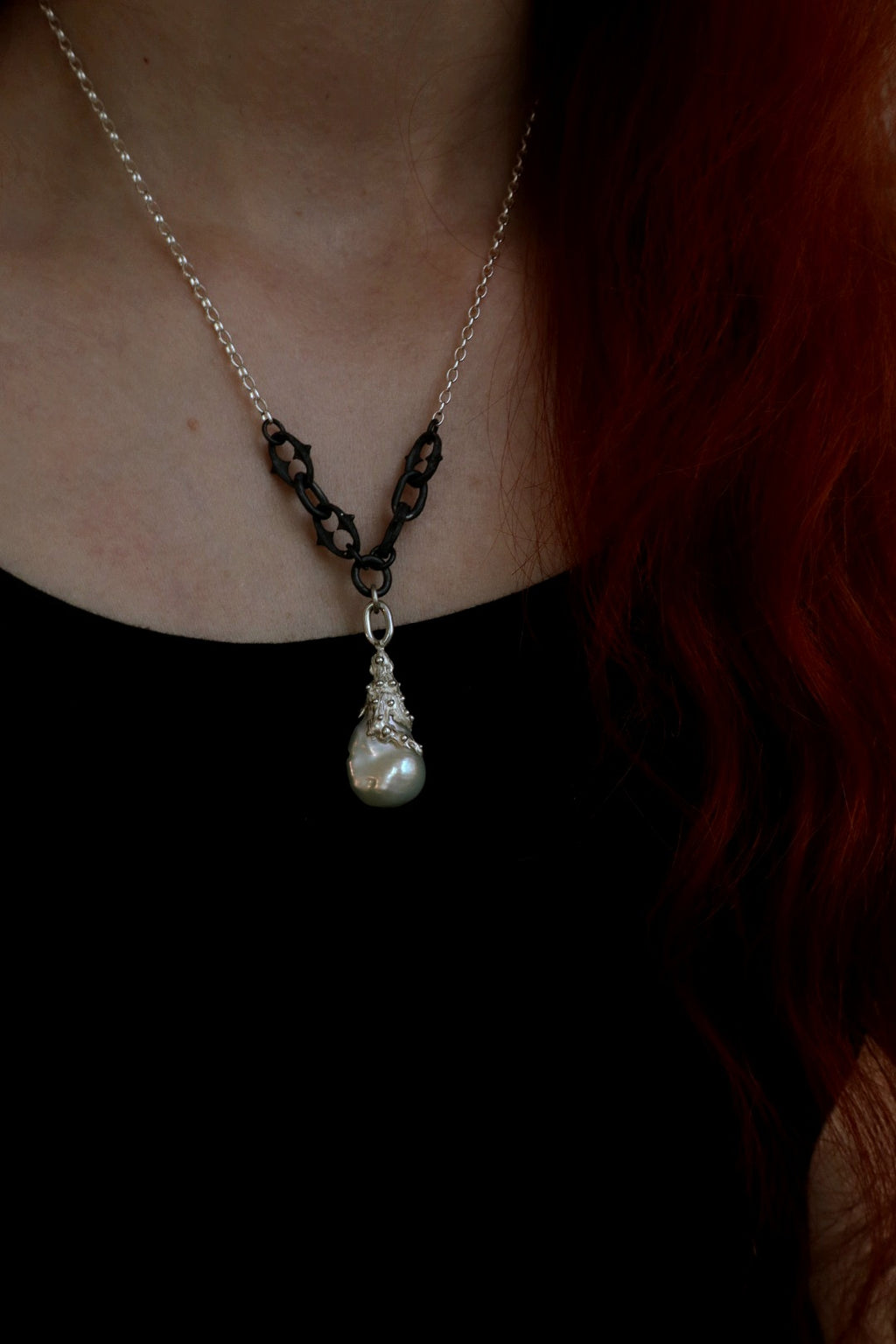 Baroque Pearl Wraith Chain