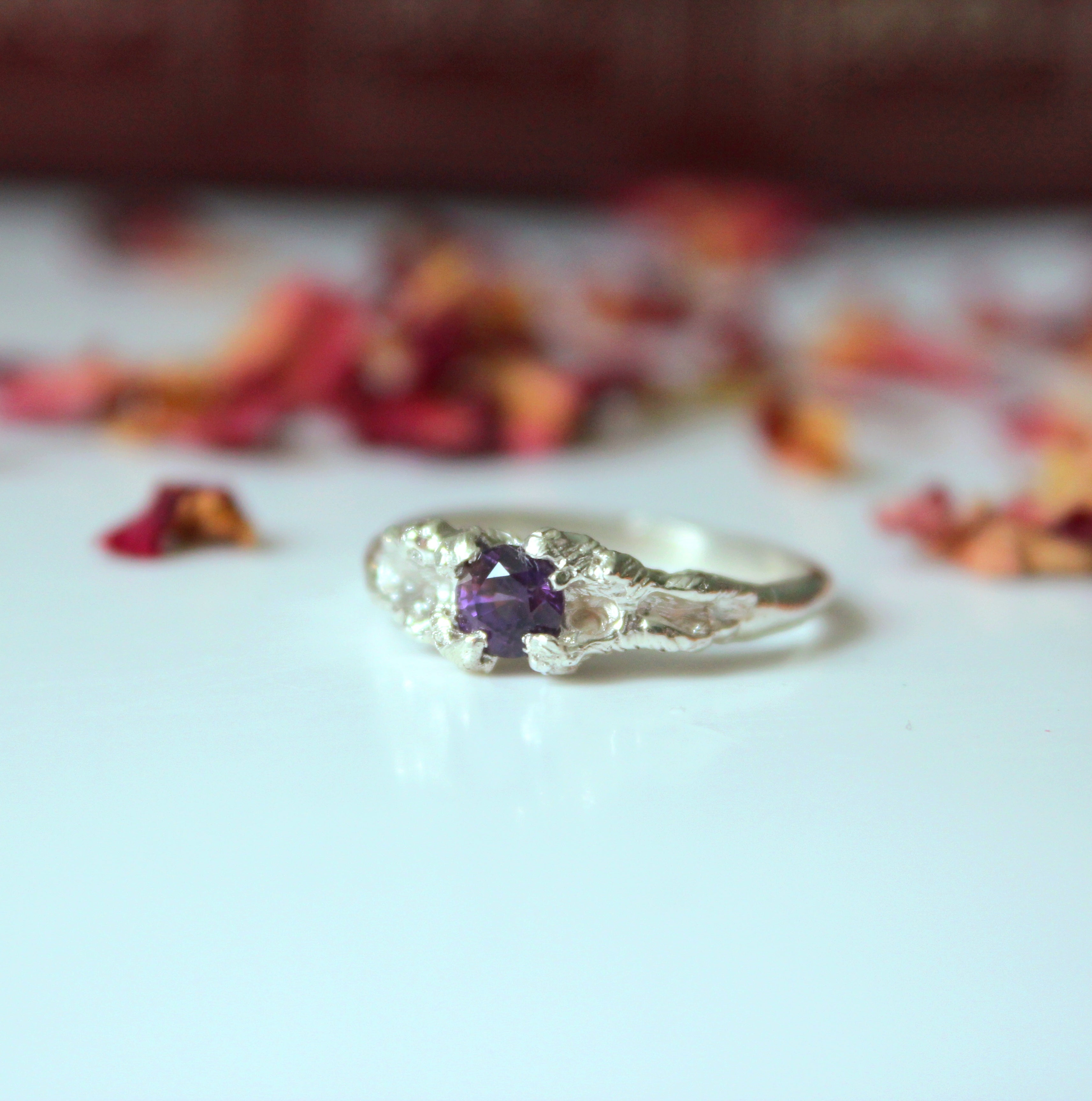 Skye Ring ~ Spinel & Sterling silver ~ Ready to Ship