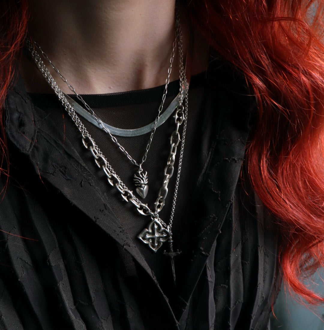 Herringbone Chains ~ Sterling Silver
