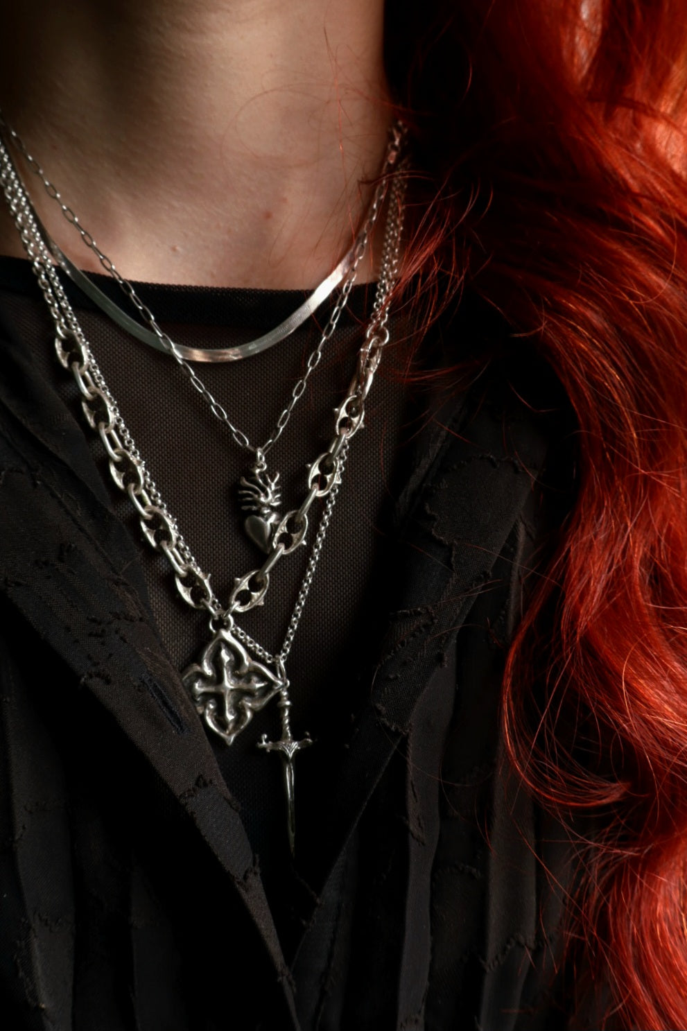 Herringbone Chains ~ Sterling Silver