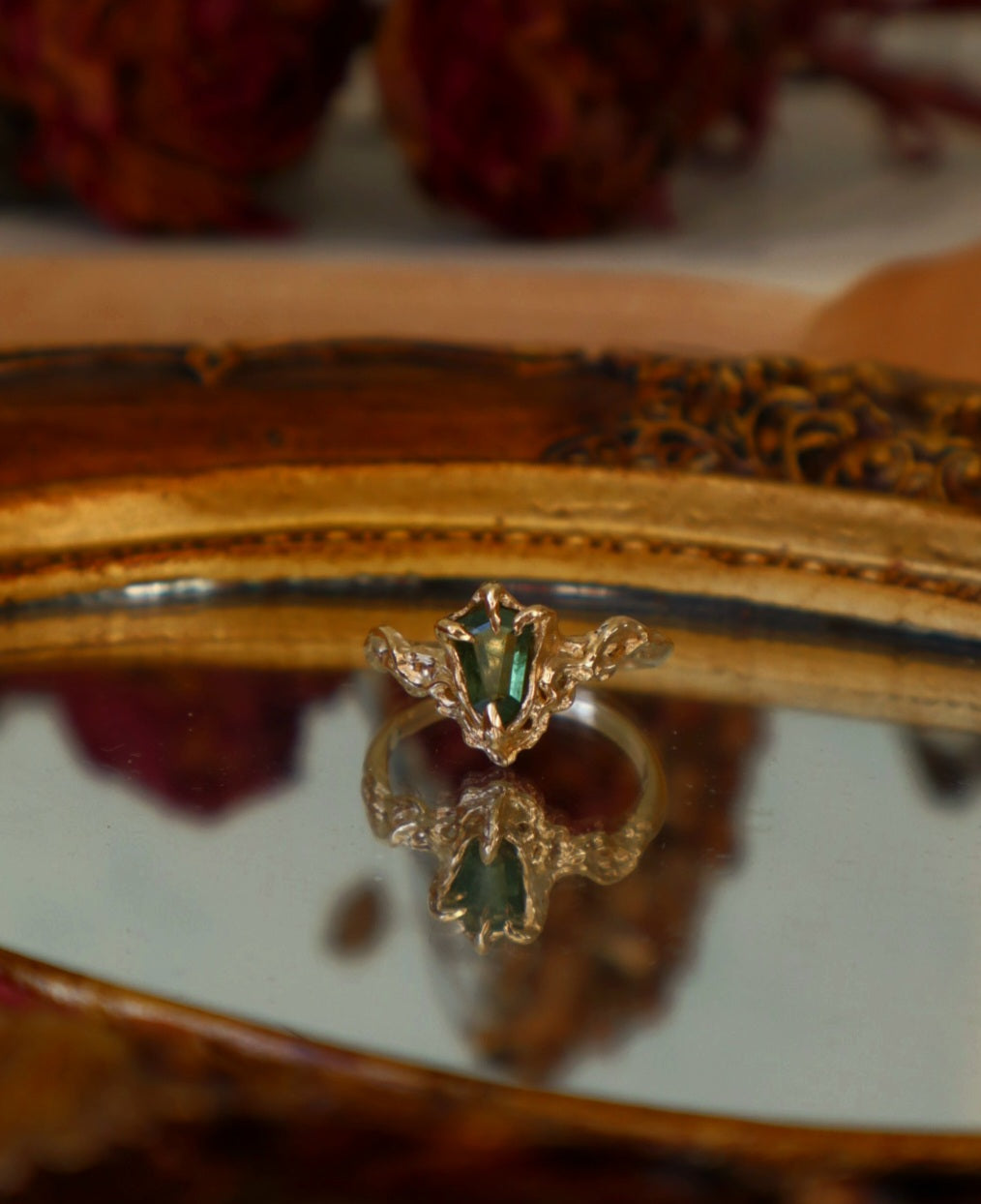 Coralia Ring - 9ct Yellow Gold & Sapphire