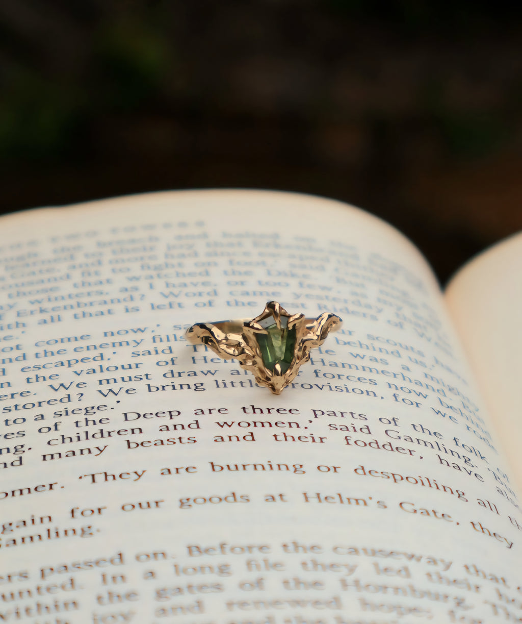 Coralia Ring - 9ct Yellow Gold & Sapphire