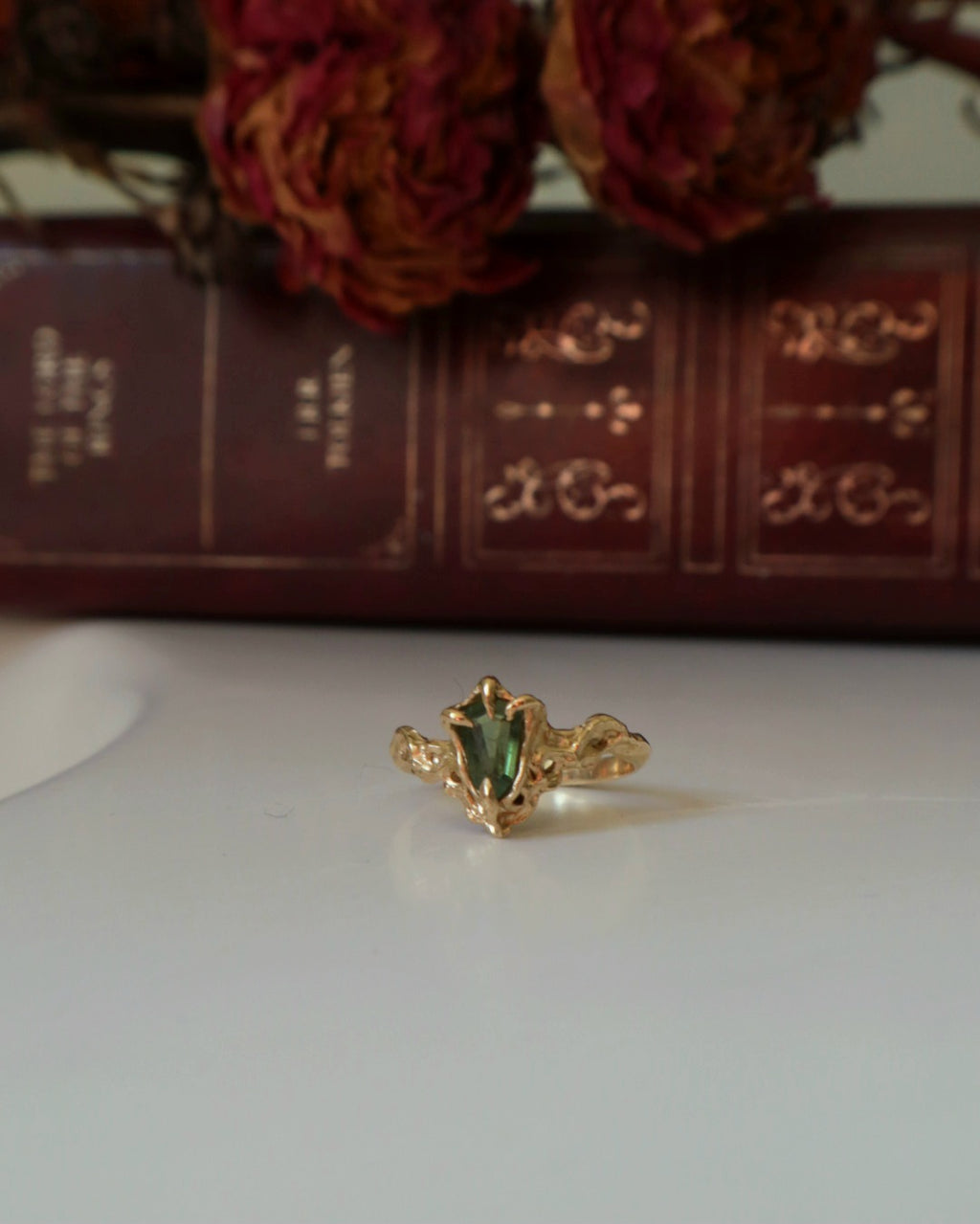 Coralia Ring - 9ct Yellow Gold & Sapphire