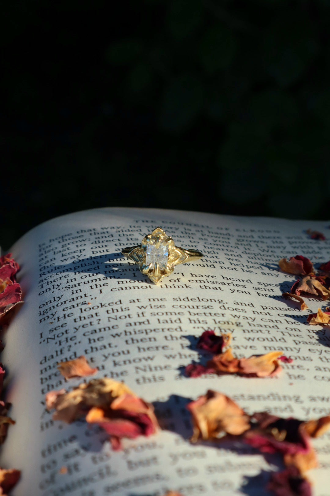 Galadrien Ring - 14ct Yellow Gold & Lab-grown Diamond