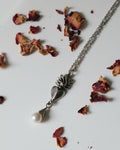 Flaming Heart Petite Pearl Pendant
