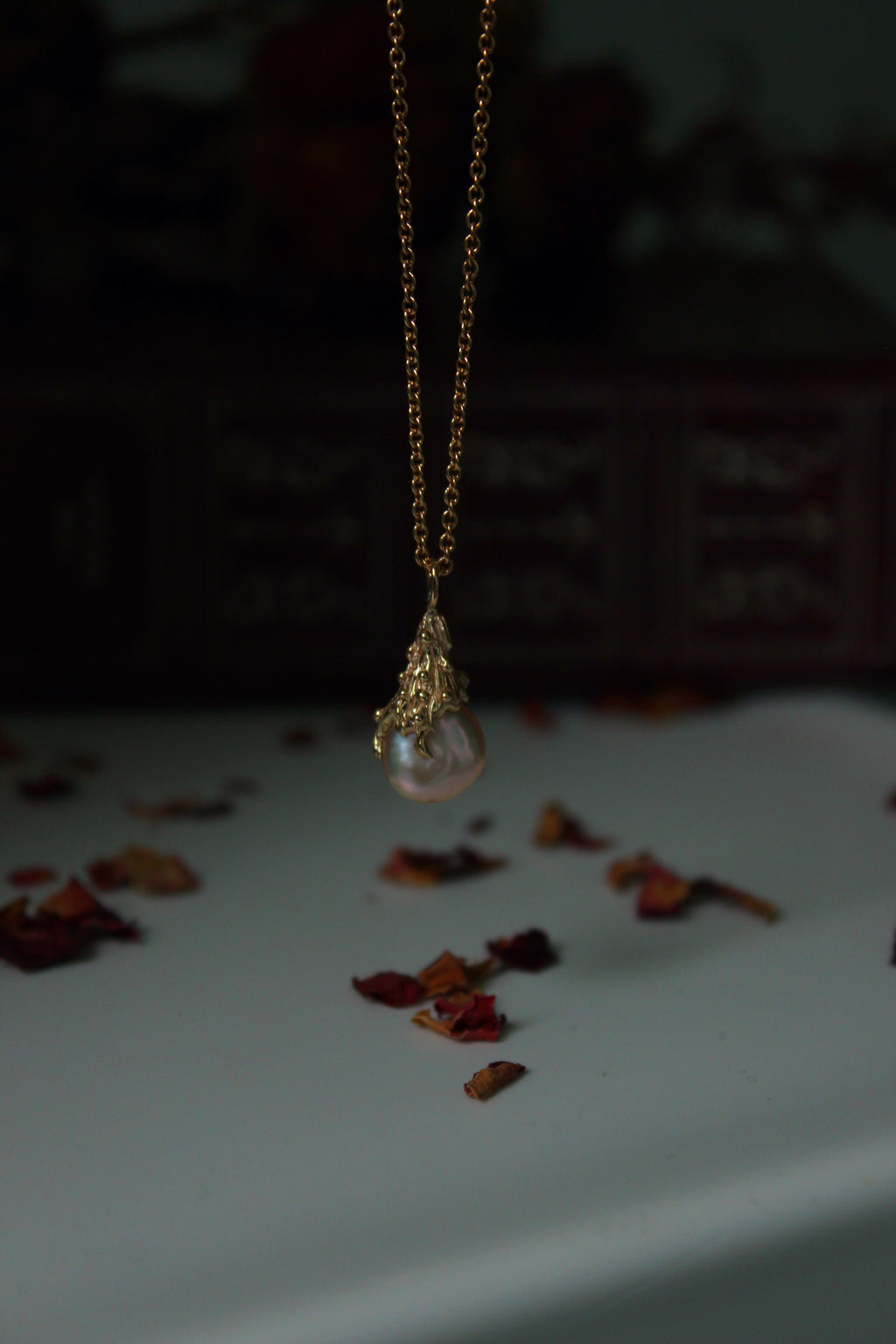 9ct gold Baroque Pearl Charm