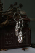Baroque Pearl Hoops