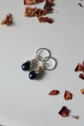 Midnight Pearl Mini Hoops