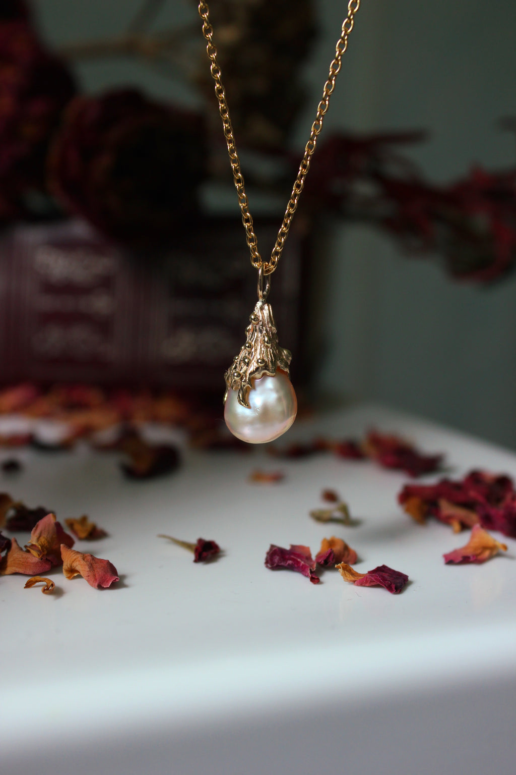 9ct gold Baroque Pearl Charm