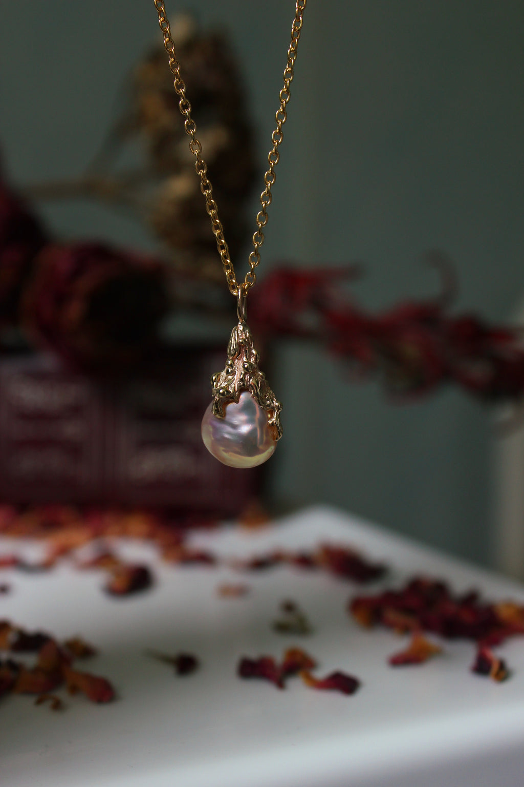 9ct gold Baroque Pearl Charm