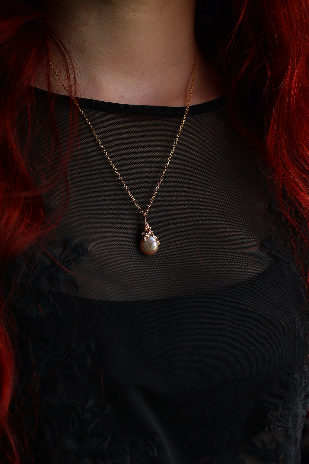 9ct gold Baroque Pearl Charm