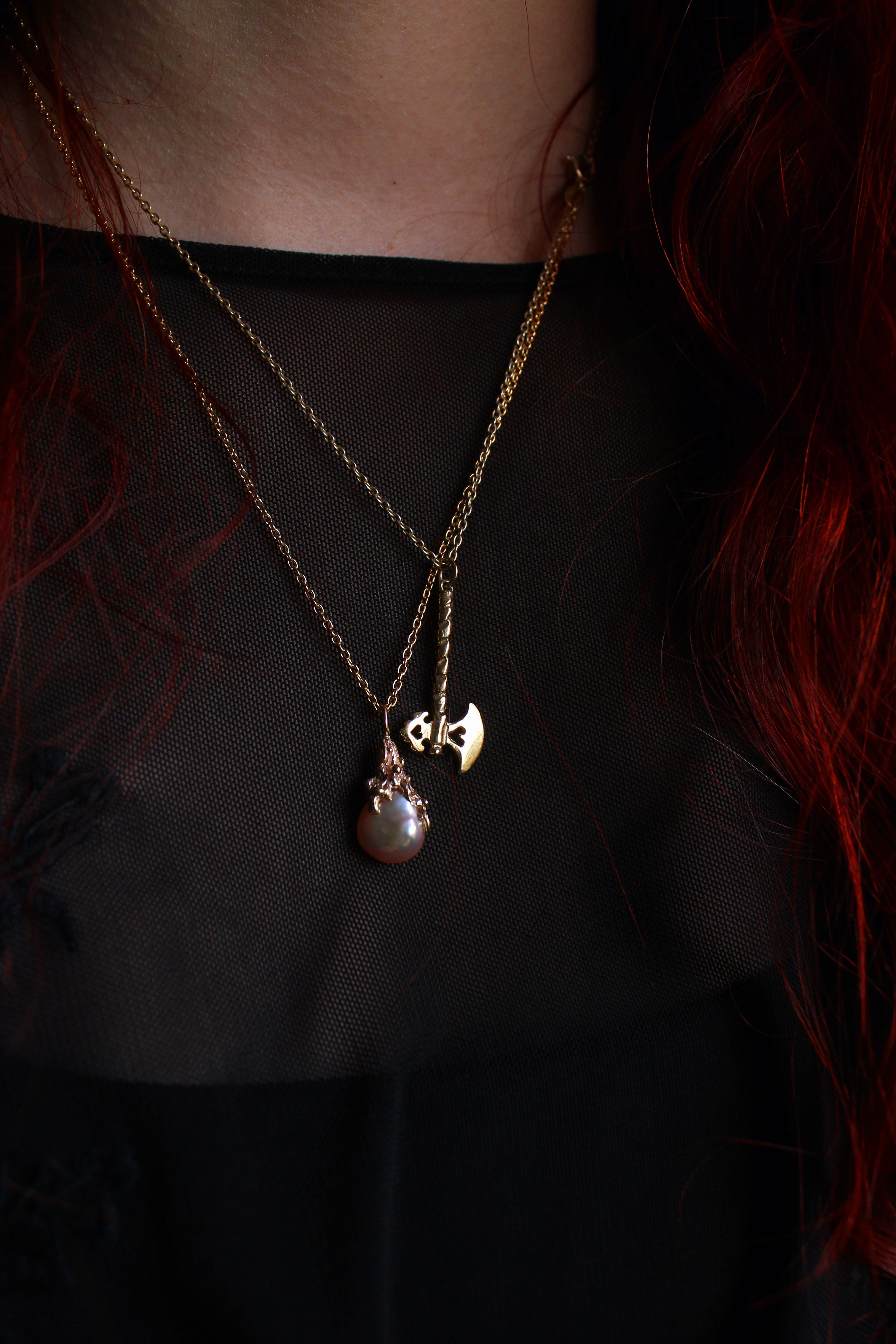 9ct gold Baroque Pearl Charm