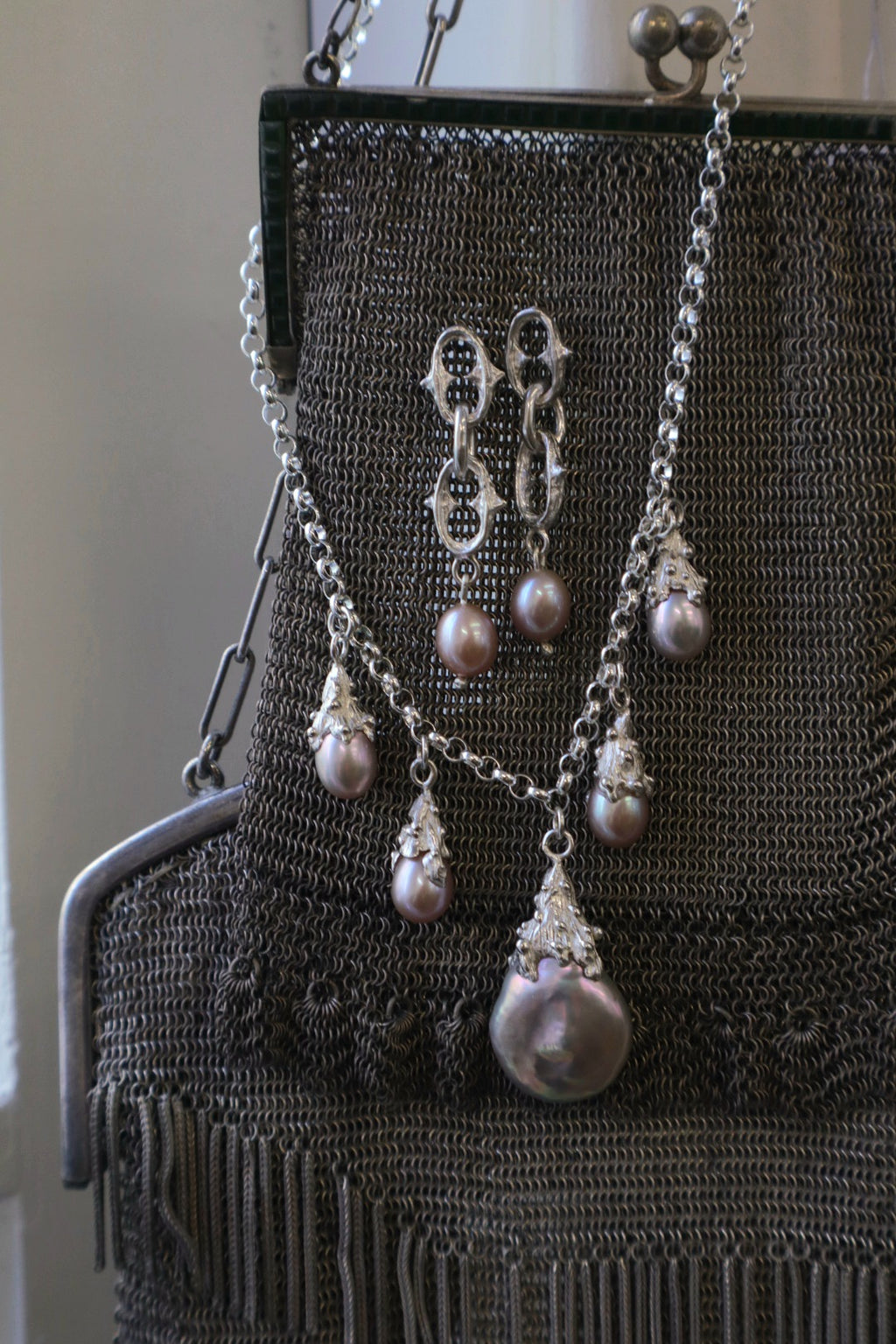 Pearl Chandelier Choker