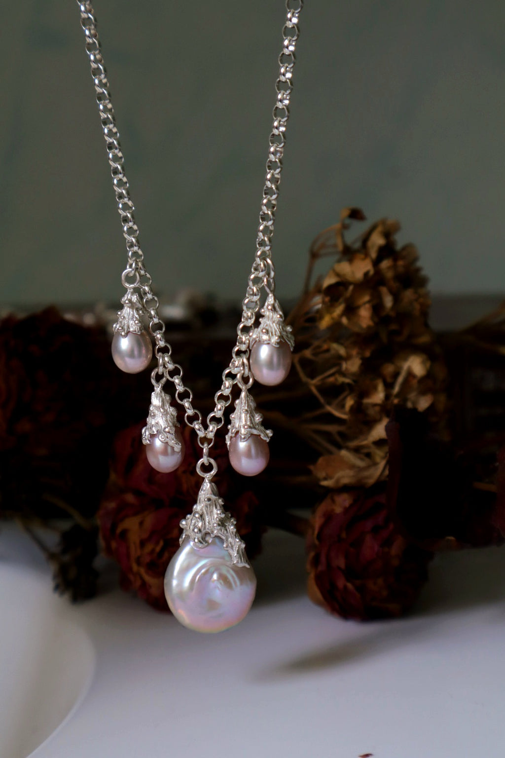 Pearl Chandelier Choker