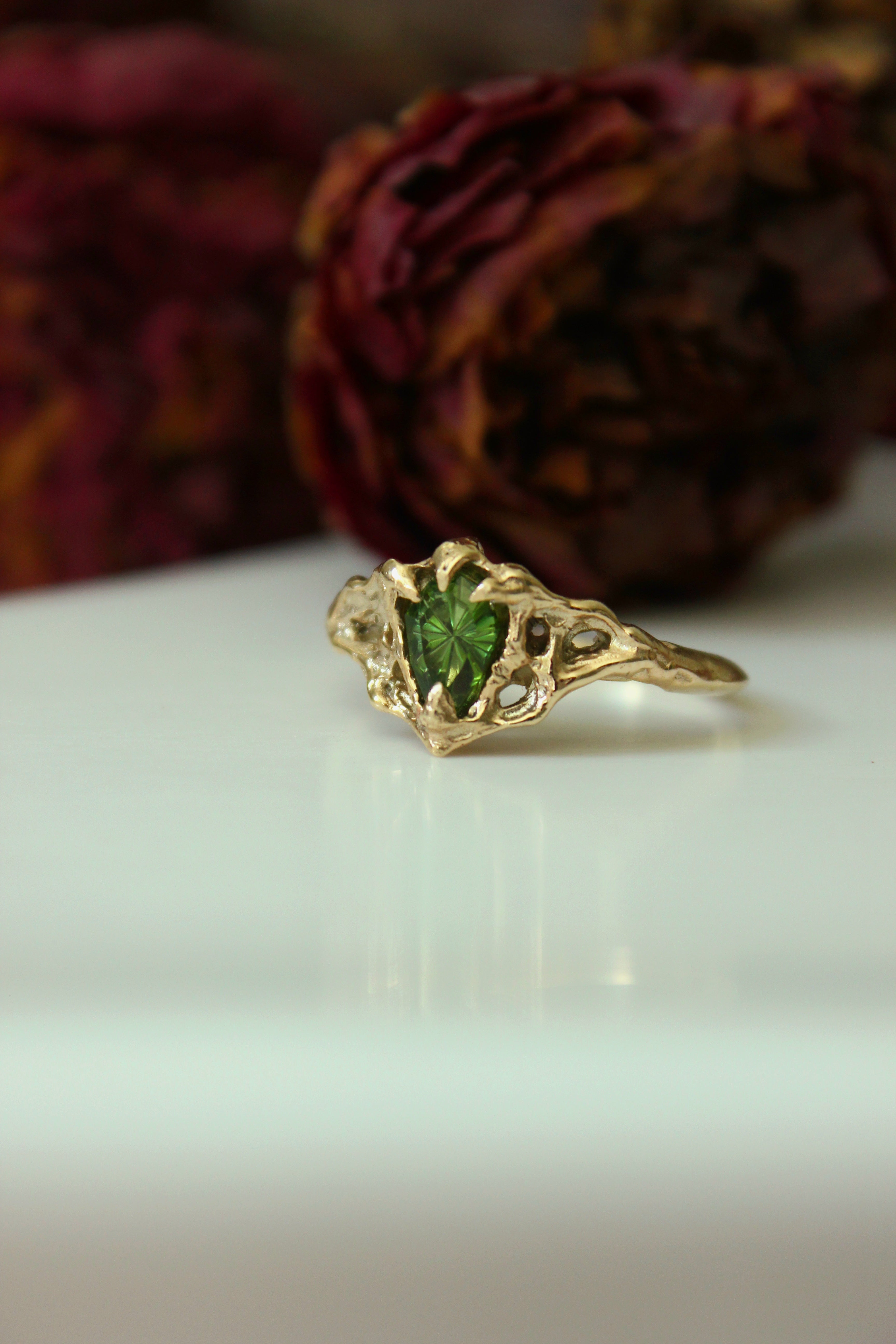 Nocturna Ring - 9ct gold & fantasy-cut tourmaline