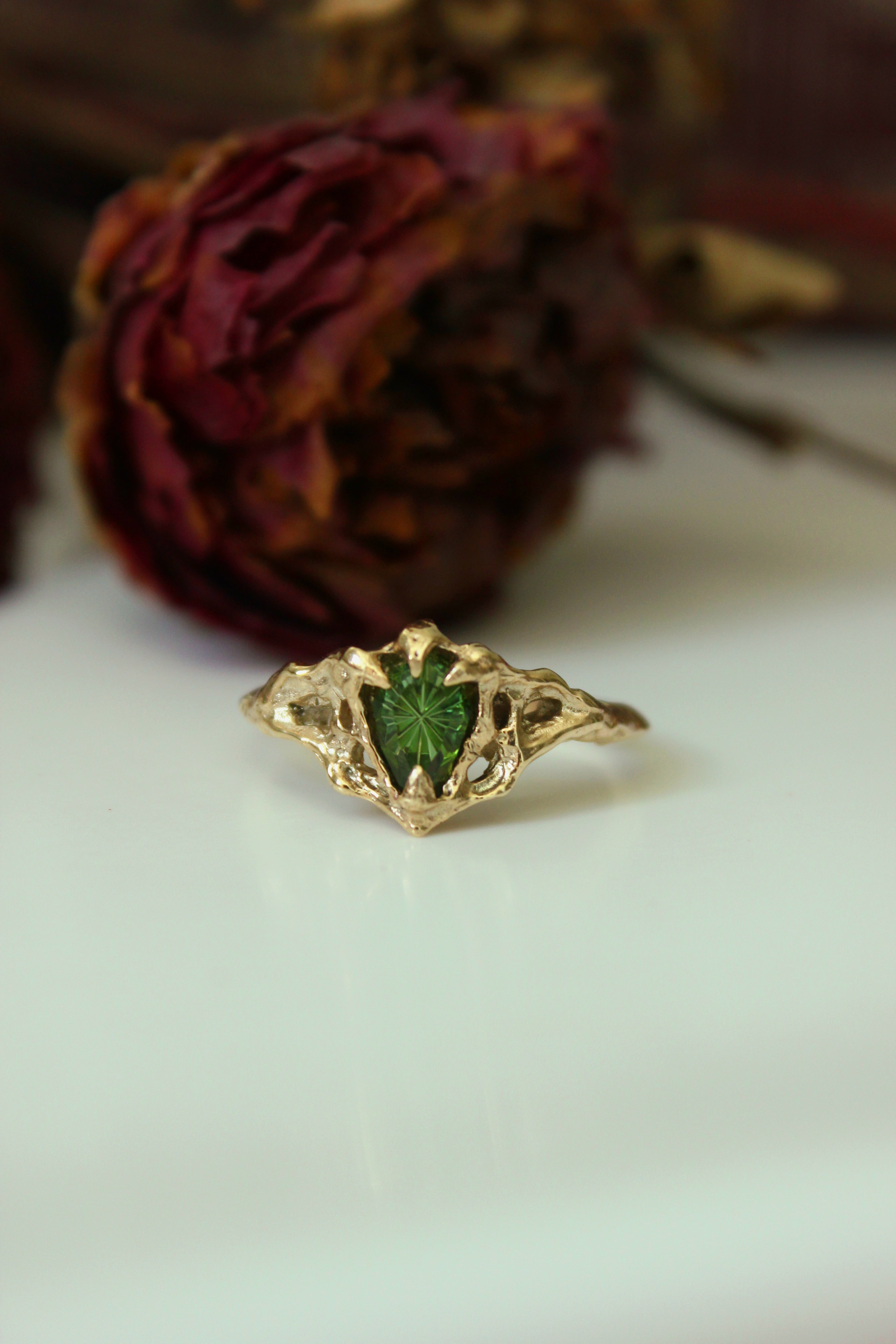 Nocturna Ring - 9ct gold & fantasy-cut tourmaline