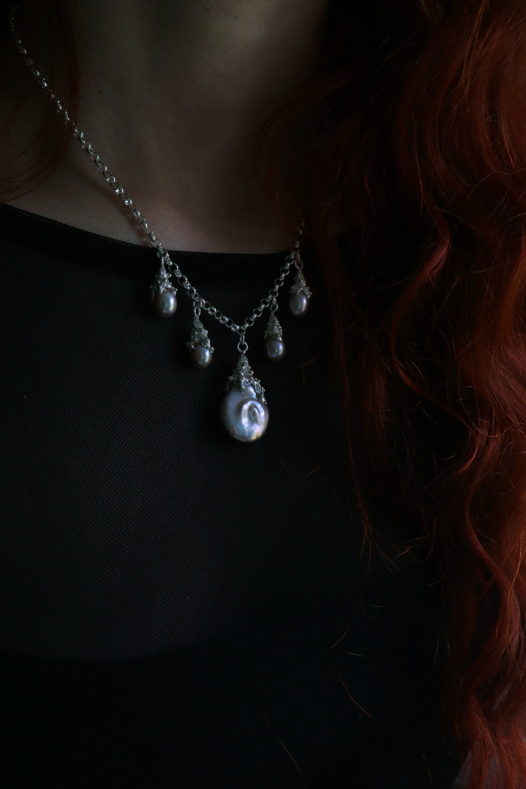 Pearl Chandelier Choker