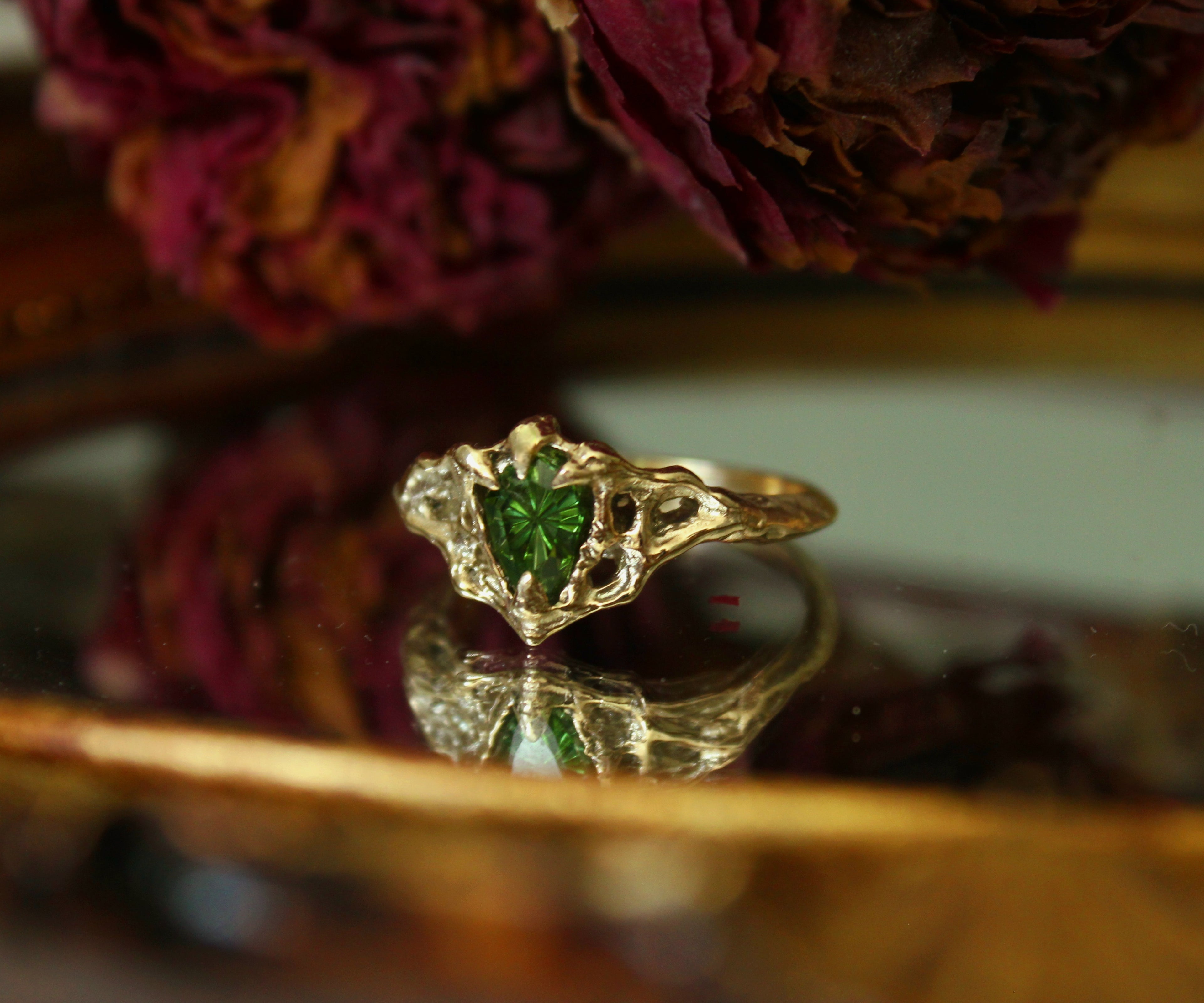 Nocturna Ring - 9ct gold & fantasy-cut tourmaline