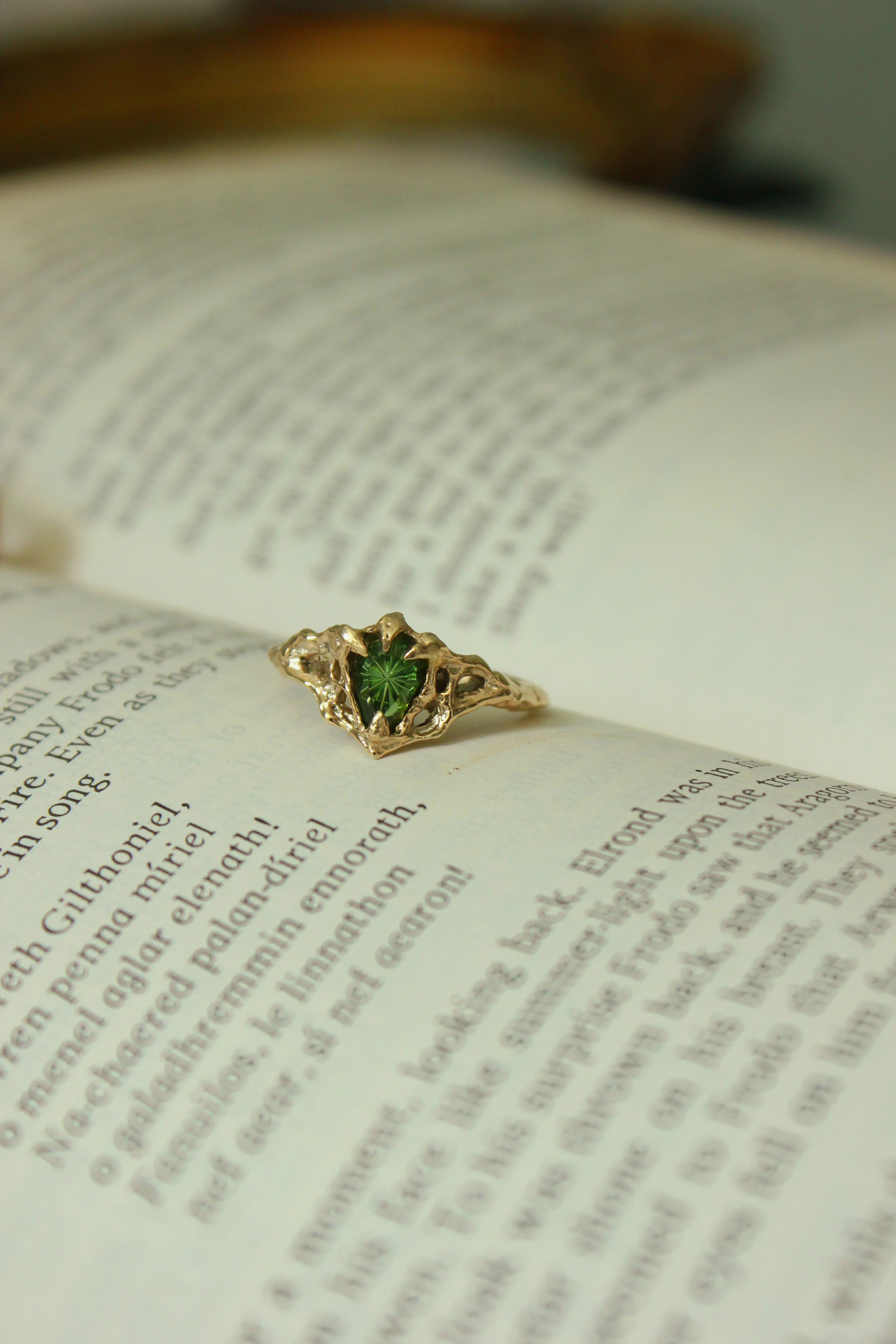 Nocturna Ring - 9ct gold & fantasy-cut tourmaline