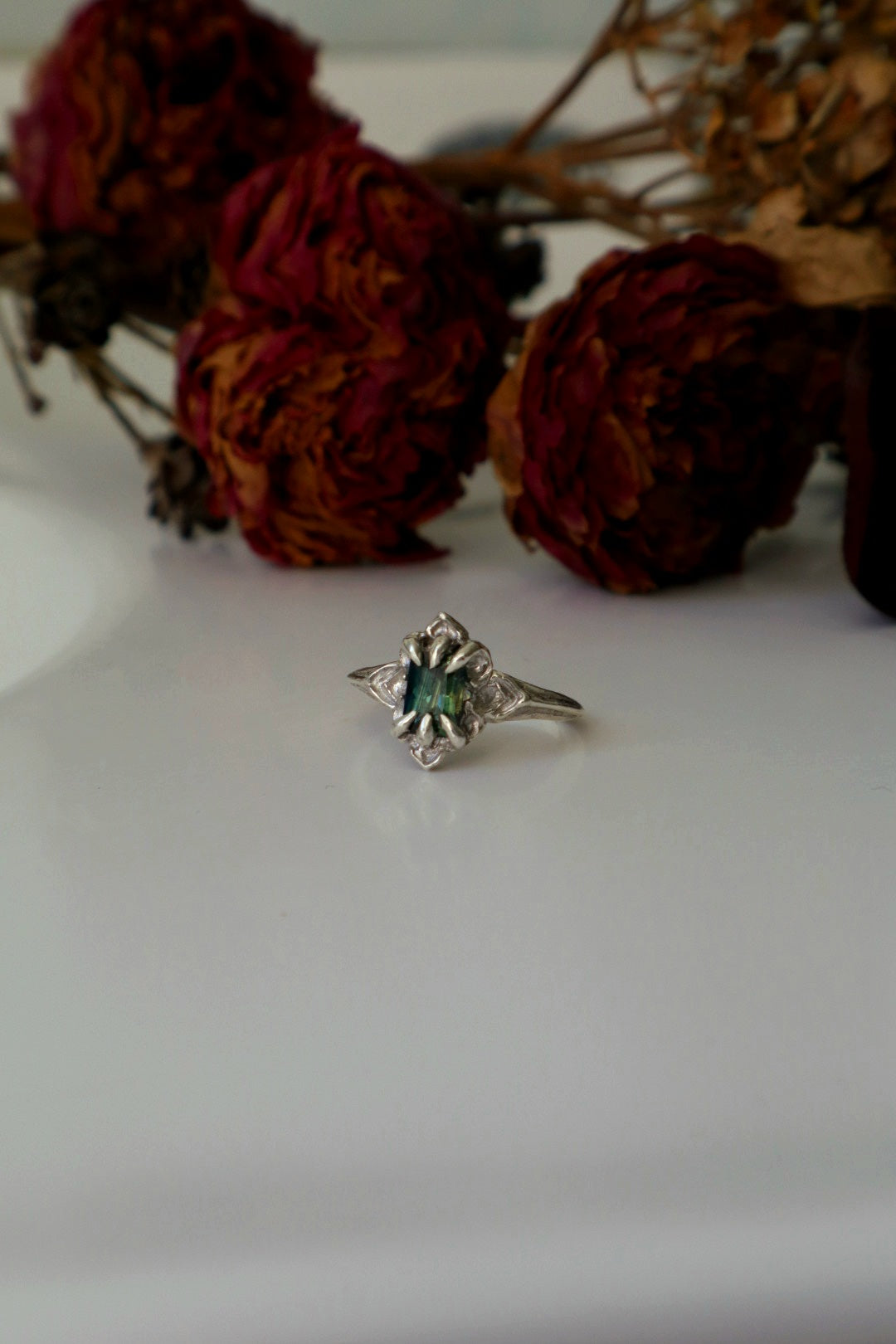 Galadrien Ring ~ Parti-Sapphire & Sterling silver ~ Ready to Ship