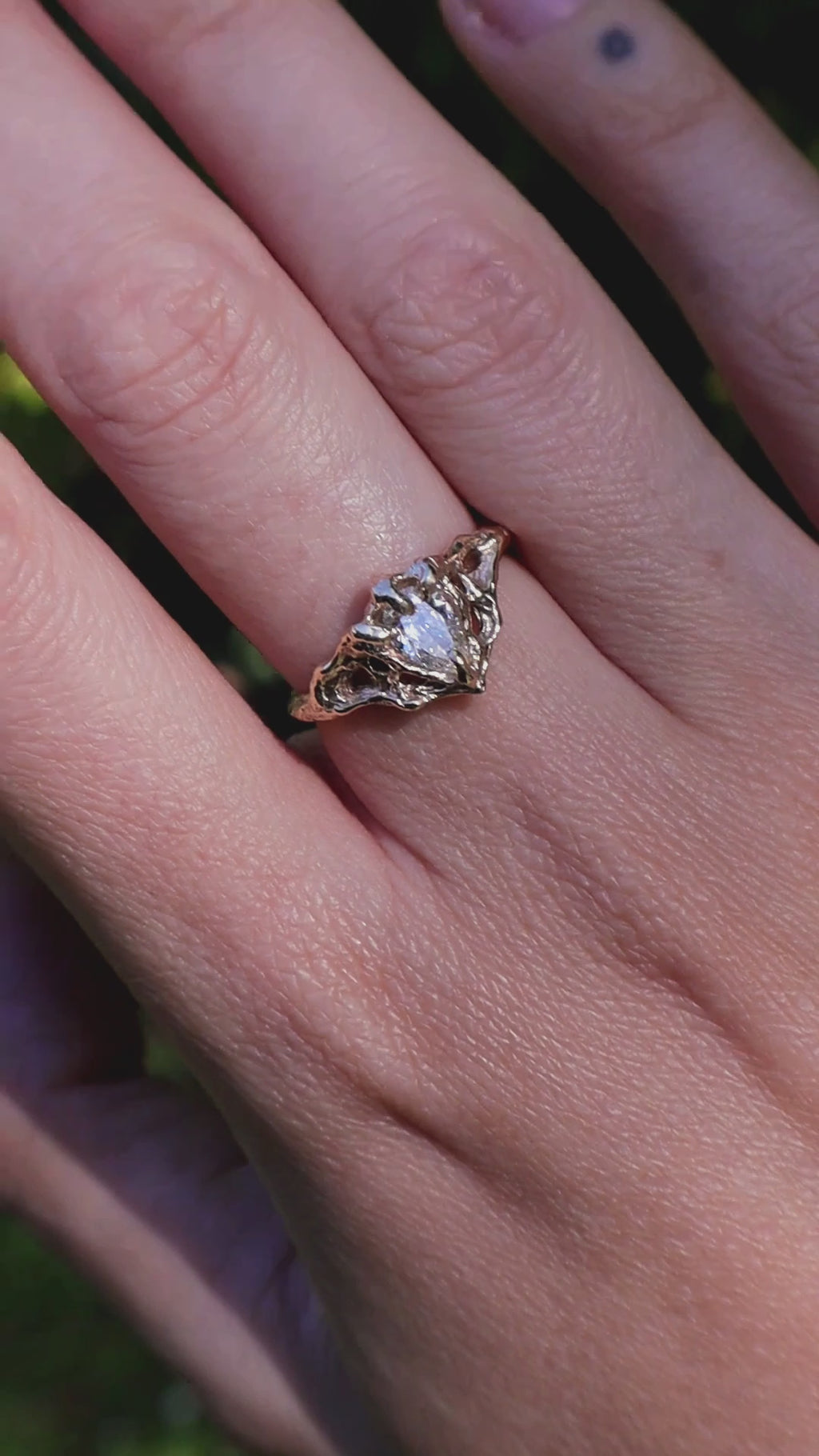 Nocturna Ring - 9ct Yellow Gold & Lab Diamond