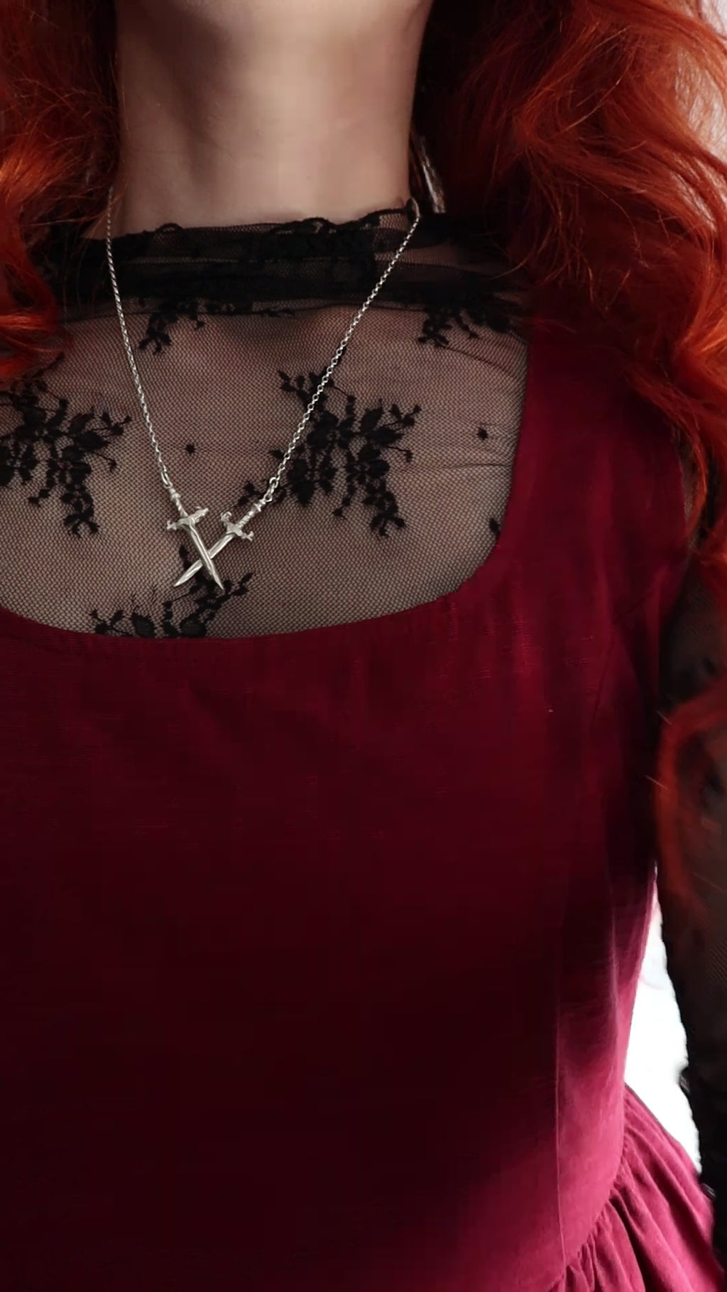 Crossed Swords Pendant