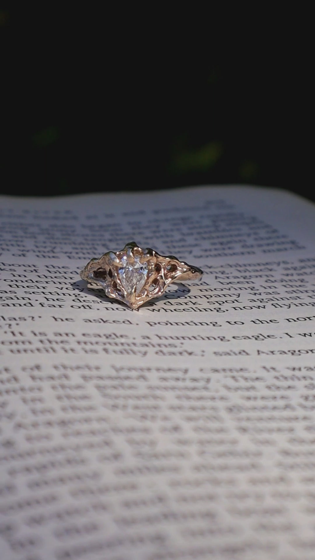Nocturna Ring - 9ct Yellow Gold & Lab Diamond