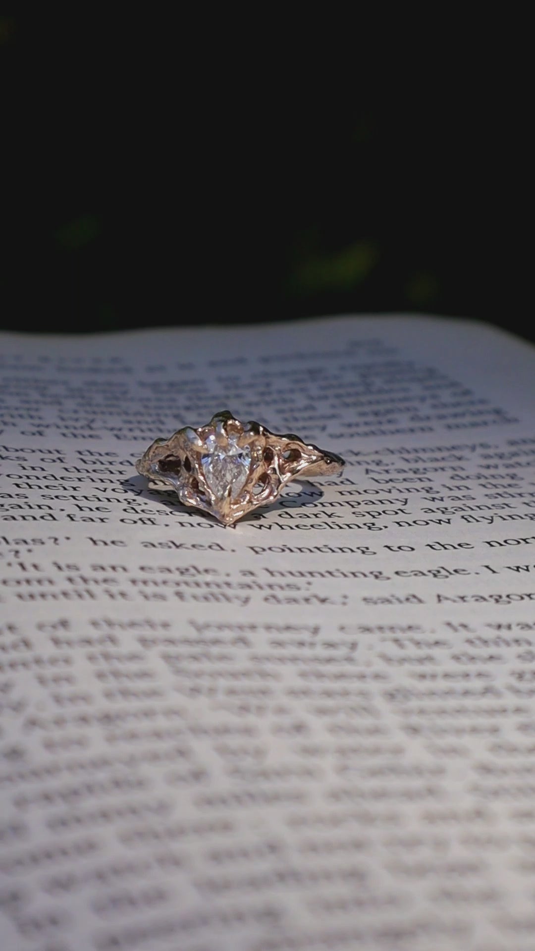Nocturna Ring - 9ct Yellow Gold & Lab Diamond